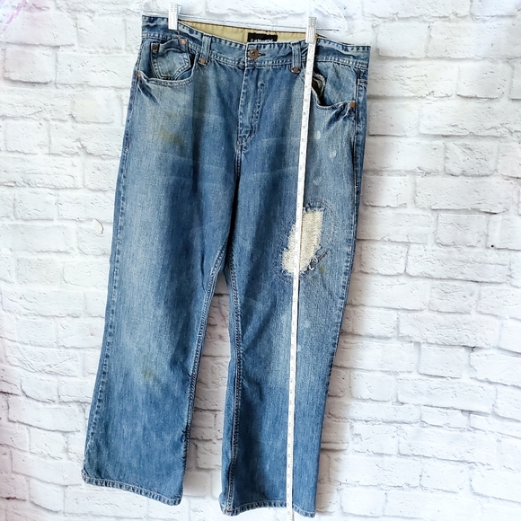 Jeans Distressed Denim | No Boundaries | Mens 38x30 - Picture 12 of 15